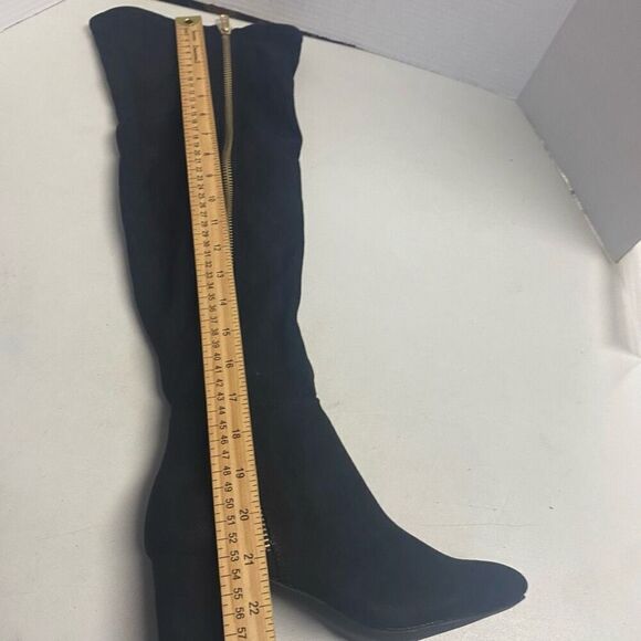 SHOEDAZZLE Nevaeh Women’s Tall Zip Boots Size 7 WC ( Wide Calf) Black Heel 2.5” - Picture 9 of 12